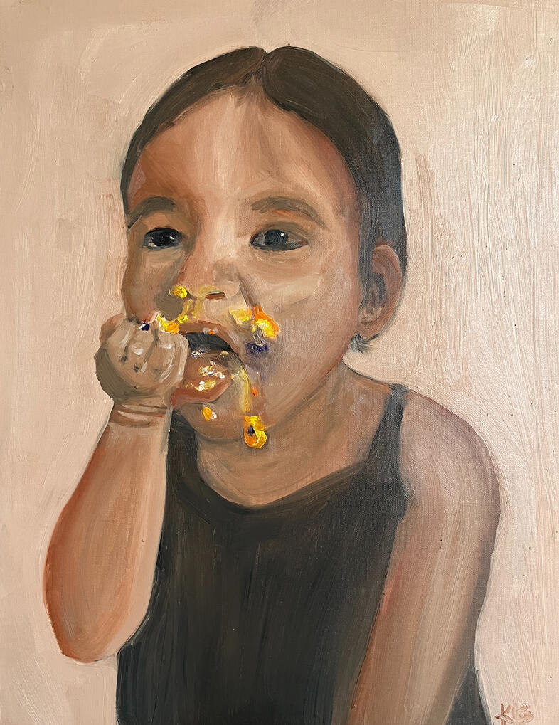 2026, oil on panel, 14" x 18"